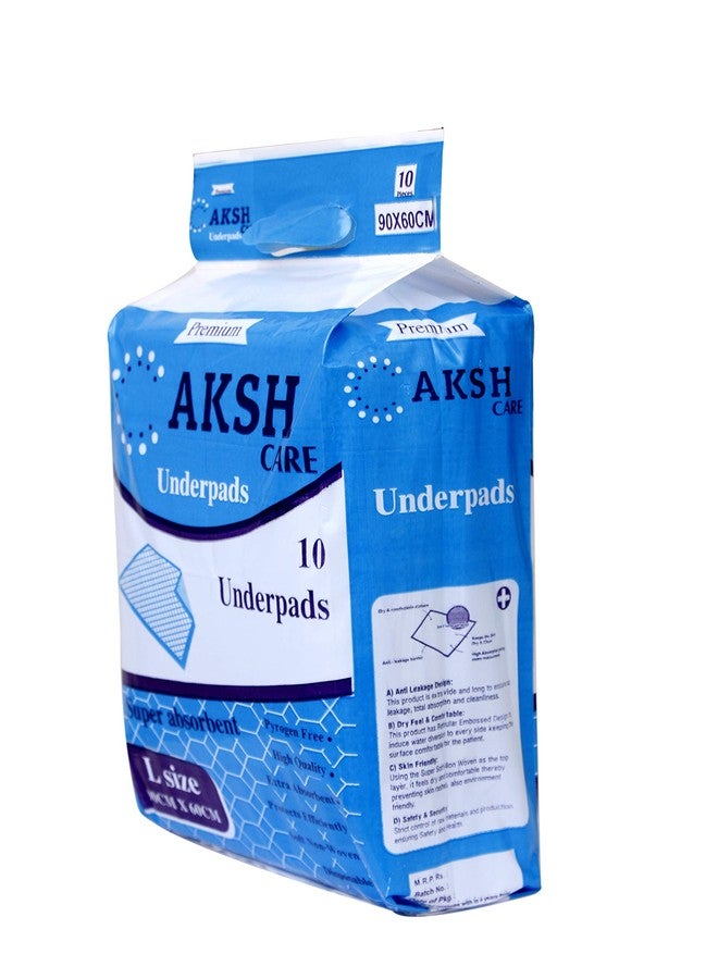 Aksh Disposable Underpad Sheet (Pack of 30 Pcs, Blue, Size: 60x90 cms) with super absorbent polymer for Bedwetting Protection - Image 2