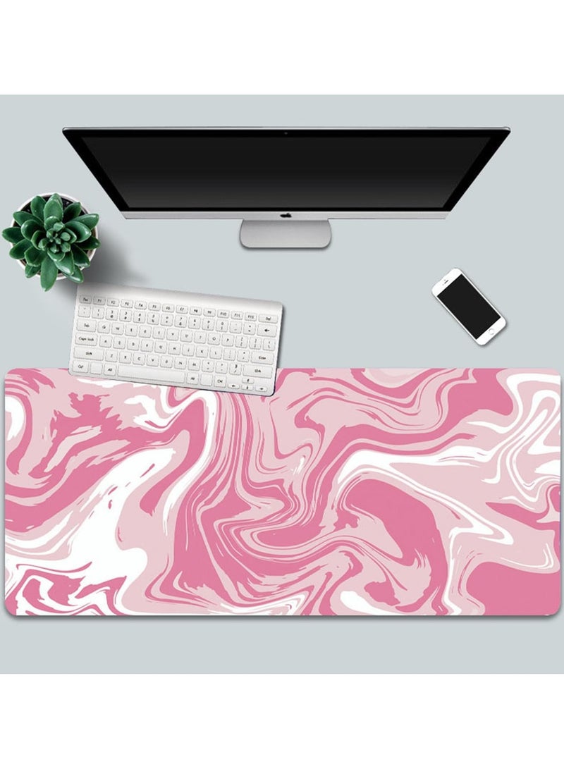 Large Gaming Anti Skid Mousepad with Stitched Edges 700x300x2mm 800*300*2mm 900*400*2mm Cute Pink  - Image 4