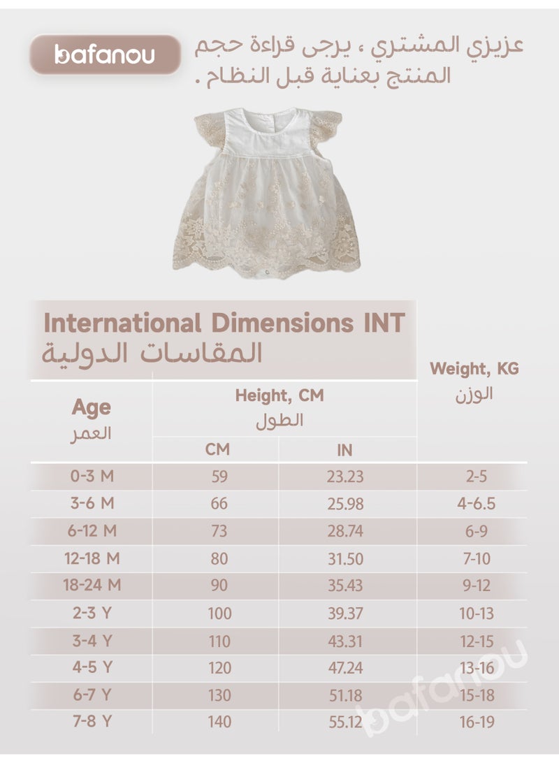 Bafanou Bafanou Summer Infant Romper Embroidered Girls Sleeveless Plain Jumpsuit Sweet Baby Clothes  - Image 3