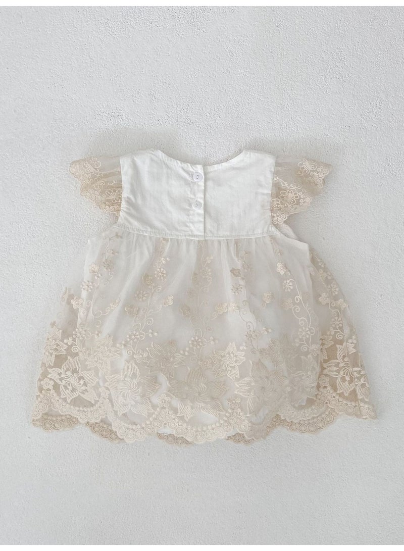 Bafanou Bafanou Summer Infant Romper Embroidered Girls Sleeveless Plain Jumpsuit Sweet Baby Clothes  - Image 5