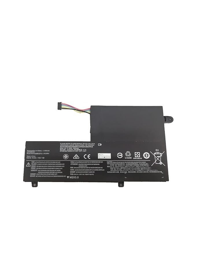 L15M2PB1 L15L2PB1 L15C2PB1 L15M3PB0 L15C3PB1 Laptop Battery Replacement for Lenovo Flex 4 1435 1470 1580 IdeaPad Yoga 510-14AST 510-14IKB/14ISK 510-15 ISK/15IKB Series (7.5V 35Wh) (Tybe-B) - Image 1