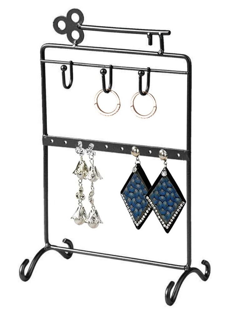 CATANES Earrings Organizer Jewelry Display Iron Stand Black  - Image 1