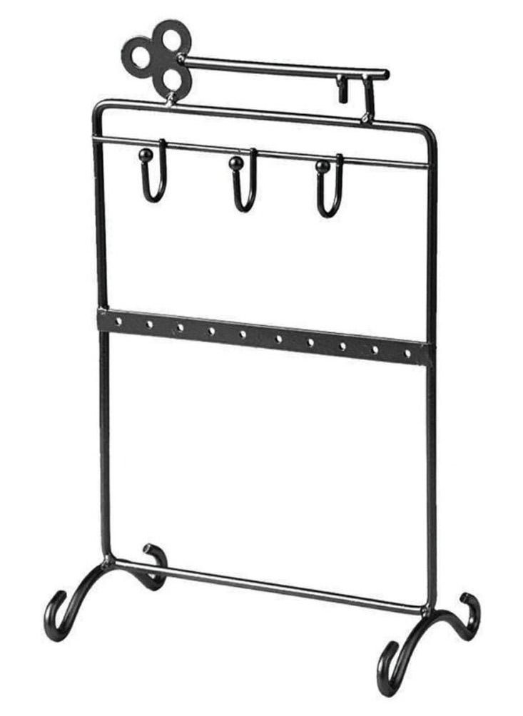 CATANES Earrings Organizer Jewelry Display Iron Stand Black  - Image 2