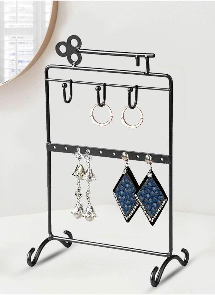CATANES Earrings Organizer Jewelry Display Iron Stand Black  - Image 3