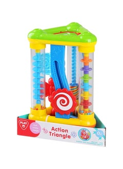 PLAYGO Playgo Action Triangle Toy | Sensory Development Toy for Babies | Promotes Eye-Hand Coordination | Engaging Multi-Activity Fun  - Image 1
