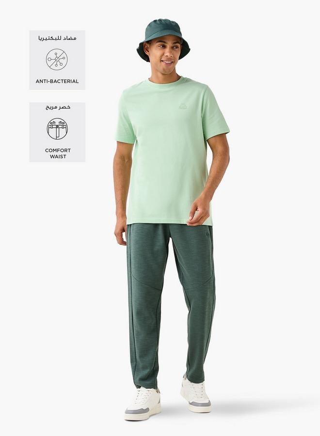 Kappa Regular Fit Panelled Joggers with Drawstring Closure and Pockets - Image 2