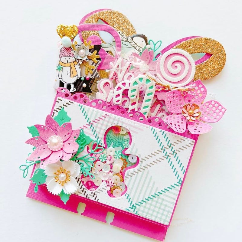 KSCRAFT Present Tag with Box Metal Cutting Dies Stencils for DIY Scrapbooking Decorative Embossing DIY Paper Card