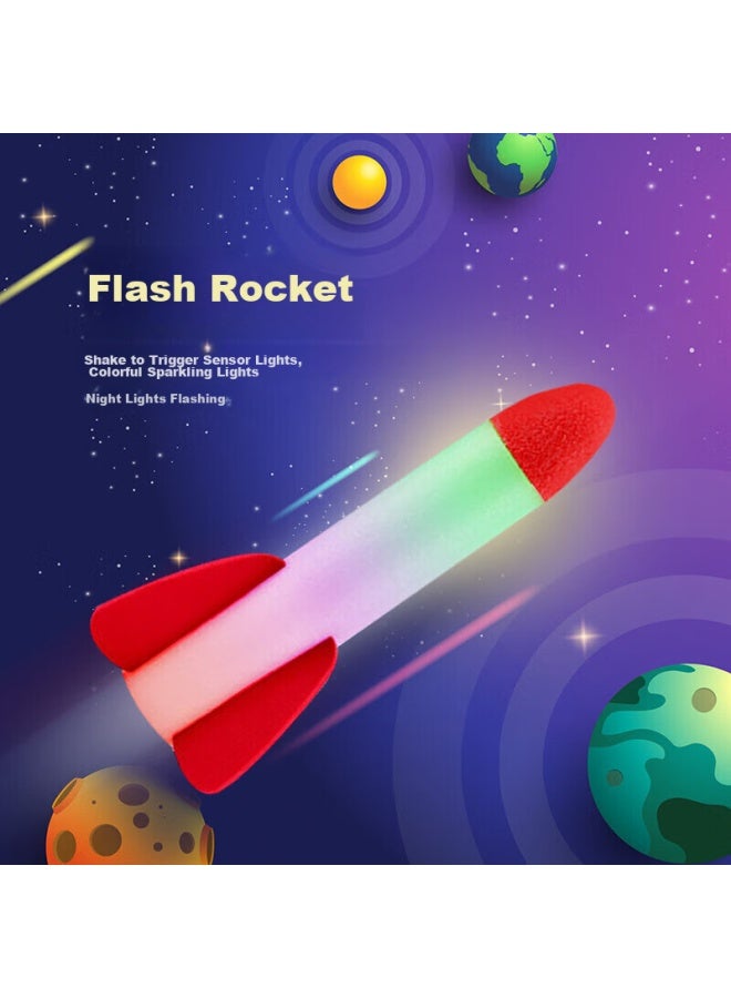 Babamama Dad Mom Rocket Launcher Toy, Children's Outdoor Toy, Flying Rocket Launcher, Foot-operated Ejecting Small Rocket Launcher - Image 5