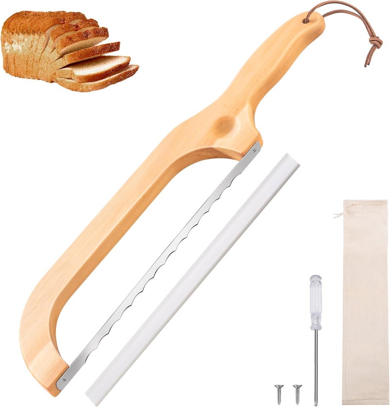 Pranski Bread Knife for Homemade Bread 14.5'' Sourdough Bread Knife, Premium Slicer for Homemade Bread, Baguettes and More Cuts Thin, Ergonomic Handler Premium Sharpness Blade - Image 1