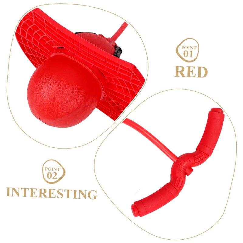 Inflatable Jumping Ball Toy With Rope Handle Outdoor Bouncing Ball For Boys And Girls Random Color - Image 4