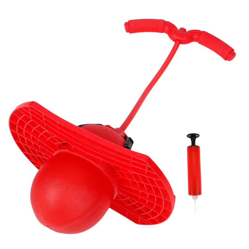 Inflatable Jumping Ball Toy With Rope Handle Outdoor Bouncing Ball For Boys And Girls Random Color - Image 2