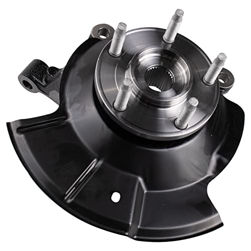TRQ Front Steering Knuckle & Wheel Bearing Hub RH Right Passenger Side Compatible with 2007-2010 Ford Edge LK056 - Image 3