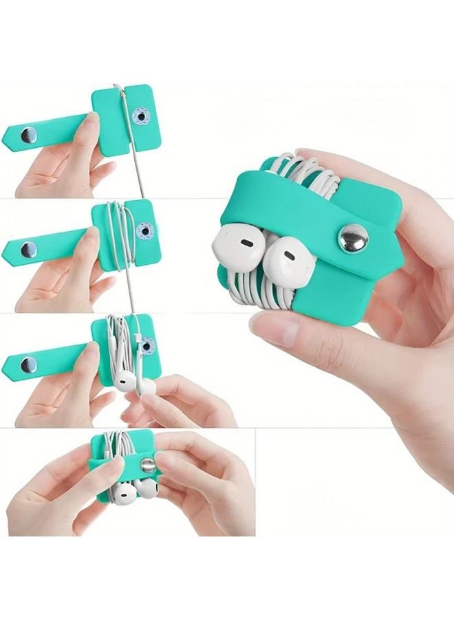 Green Headphone Cable Organizer Holder Winder Manager Christmas Gift - Image 2