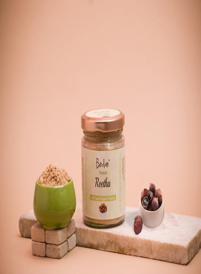 Bindian مسحوق ريثا الهندي للرجال والنساء | مسحوق العناية بالشعر الطبيعي (100 غرام) - Image 5