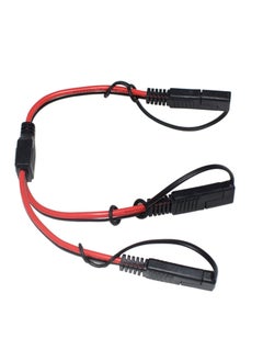 SYOSI 14AWG SAE DC Power Automotive Connector Cable, Y Splitter 1 to 2 SAE Extension Cable, Fit for Suitable for Solar Battery Connection and Transfer 12inch/30cm - with Protective Cover  - Image 4