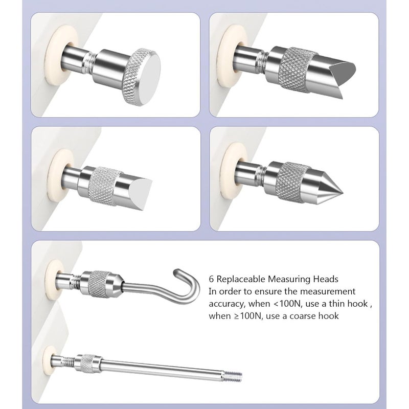 Digital Force 200N Push Pull Gauge with Large Screen Peak Hold and 4 Units - Image 5
