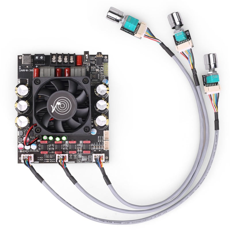Wuzhi Audio ZK3002T 300W300W لوحة مضخم صوت ستيريو مع شريحة TPA3255 وبلوتوث 50 1850V مدخل جهد واسع AUXUSB وبلوتوث متعدد الأنماط HiFi للصوت لمكبرات الصوت DIY - Image 2