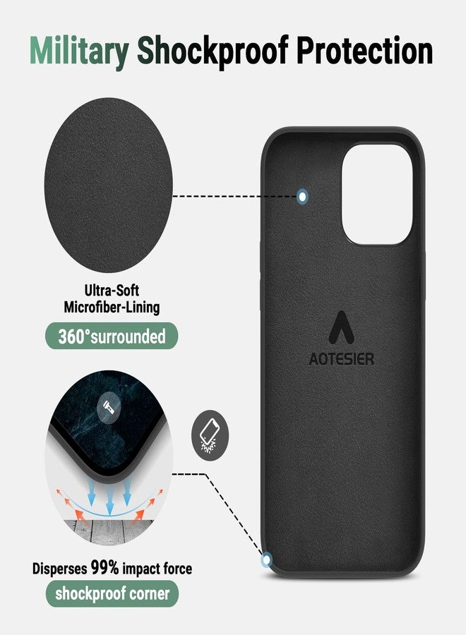 AOTESIER Shockproof Designed for iPhone 14 Pro Max Case, [Food Grade Silicone] [Military Drop Protection] with Anti-Scratch Lining Protective Phone Case for 14 ProMax, 6.7 inch, Black - Image 5