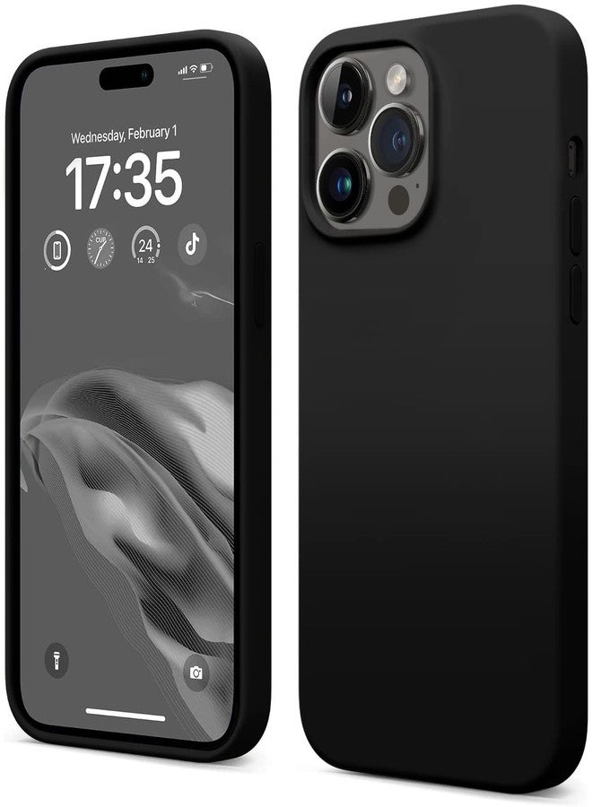 AOTESIER Shockproof Designed for iPhone 14 Pro Max Case, [Food Grade Silicone] [Military Drop Protection] with Anti-Scratch Lining Protective Phone Case for 14 ProMax, 6.7 inch, Black - Image 1