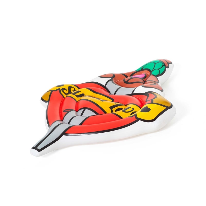 بست واي عوامة علي شكل تاتو بكتابة في حب الصيف قابلة للنفخ 198x137 سم - 43265 - Image 1