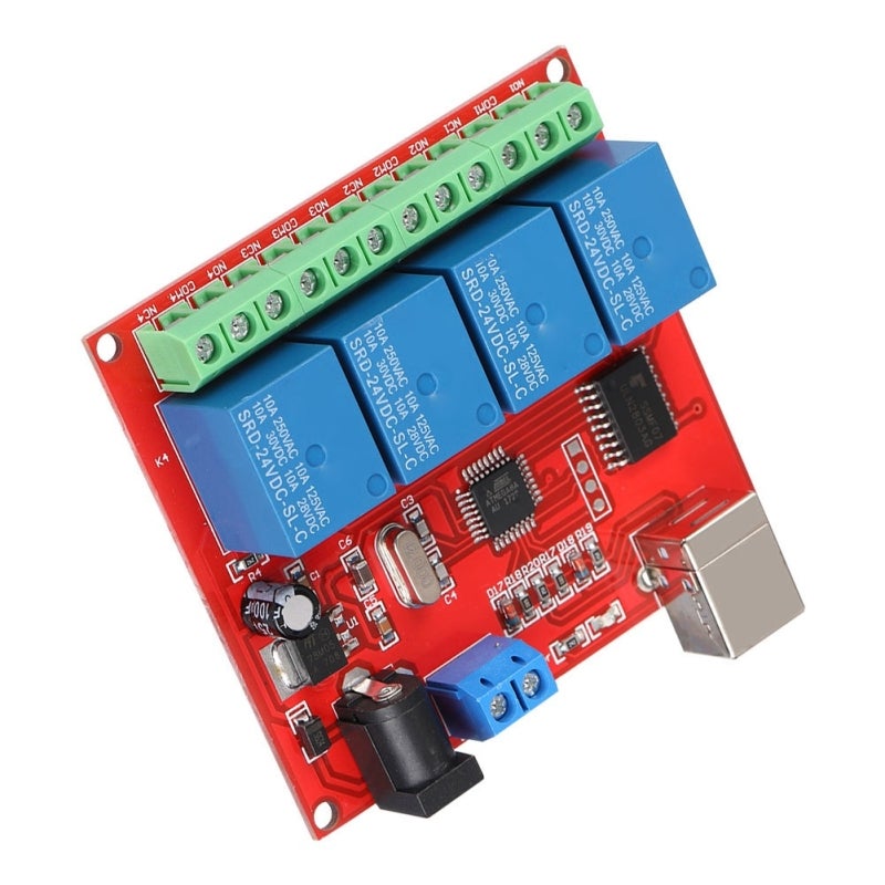 مبدل USB 4 قنوات: لوحة دوائر مطبوعة عسكرية - رقابة تحكم USB عالية الأداء مستوردة مع محكم تبديل ذكي لتوسيع الكمبيوتر الشخصي واتصال ريلاي مستقر - Image 3