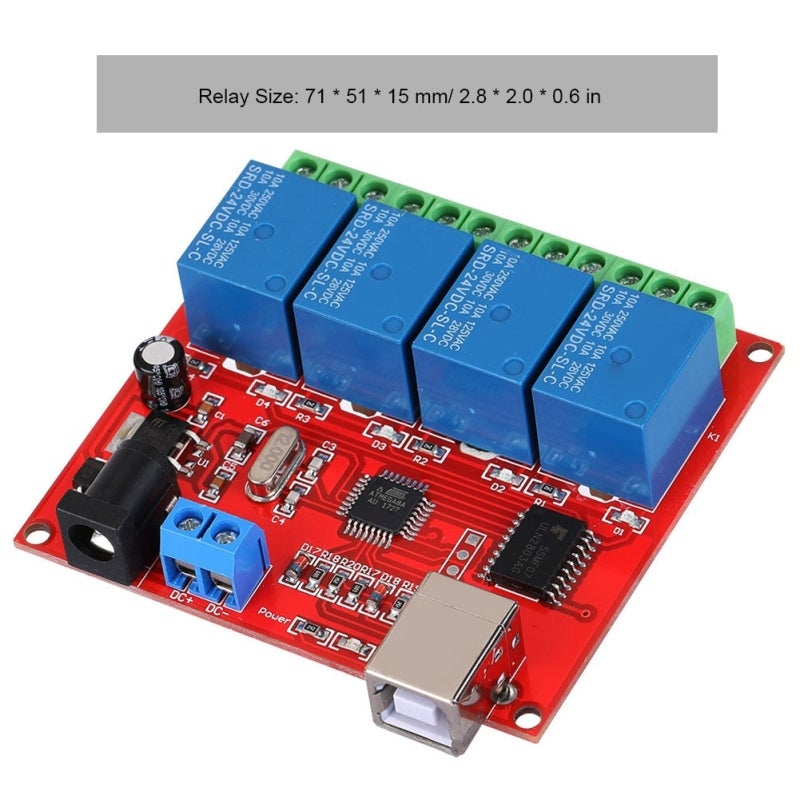 مبدل USB 4 قنوات: لوحة دوائر مطبوعة عسكرية - رقابة تحكم USB عالية الأداء مستوردة مع محكم تبديل ذكي لتوسيع الكمبيوتر الشخصي واتصال ريلاي مستقر - Image 2