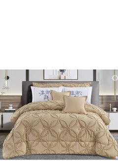 Generic King-size striped double bed sheet set, 230 x 250 cm  - Image 1