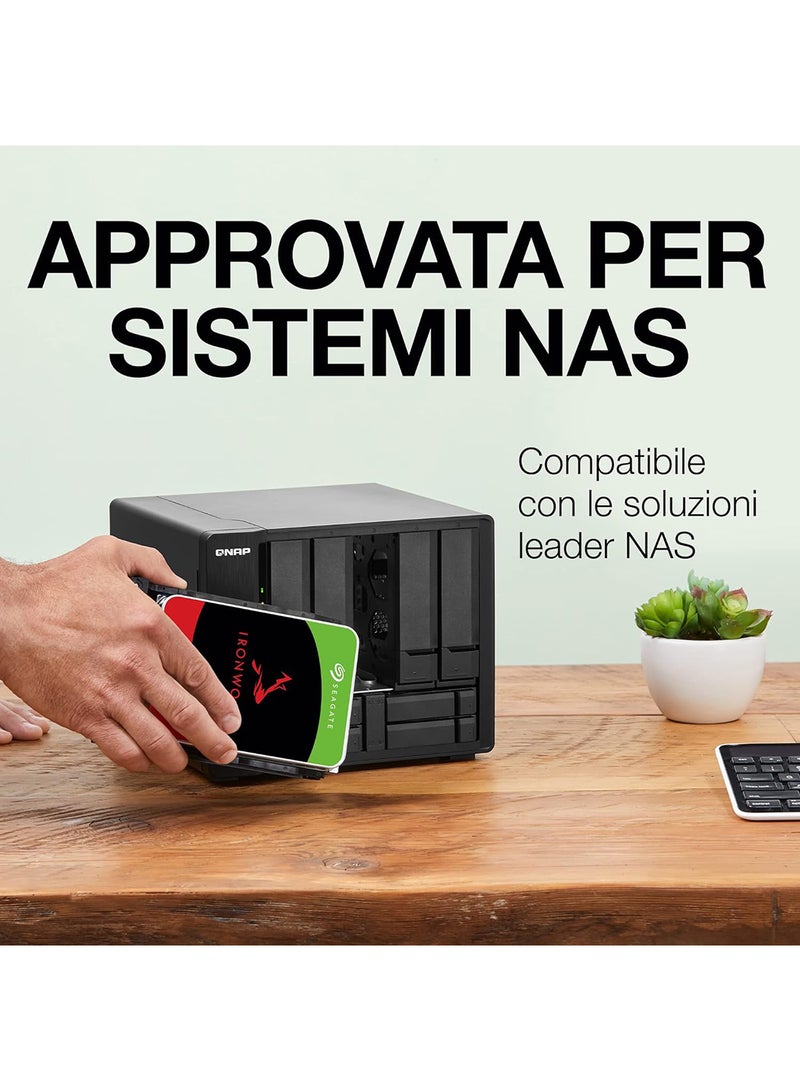 سيجيت قرص صلب داخلي IronWolf سعة 6TB لنظام NAS، 3.5" SATA 6Gb/s، 5400RPM، 256MB ذاكرة مؤقتة، سرعة نقل تصل إلى 180MB/s، تقنية CMR، موثوقية على مدار 24×7، AgileArray مع مستشعرات RV، إدارة صحة IronWolf | ST6000VN006 - Image 4