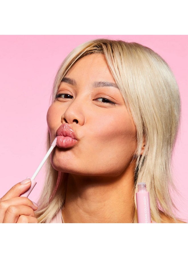 Pacifica ملمع الشفاه Beauty Vegan Collage Lip Plumping Gloss - شفاه ممتلئة شبابية - فيتامين E - ببتيدات وزبدة الشيا - لامع وبراق - طرف رفيع - نباتي + خالٍ من القسوة  - Image 3