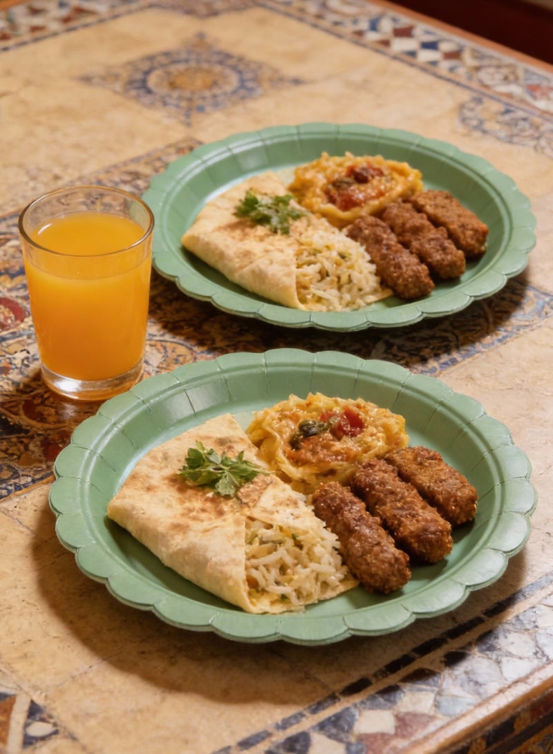 هومار كيت مجموعة 60 طبقًا ورقيًا أخضر للاستخدام مرة واحدة، تتضمن 30 طبقًا مقاس 9 بوصات و30 طبقًا مقاس 7 بوصات، مثالية لحفلات أعياد الميلاد، وحفلات الزفاف، وحفلات استقبال المولود، وعيد الحب، وعيد الأم. أطباق ملونة ومتينة مناسبة لحفلات أعياد الميلاد، وحفلات الزفاف، وحفلات استقبال المولود، وعيد الحب، وعيد الأم. - Image 4