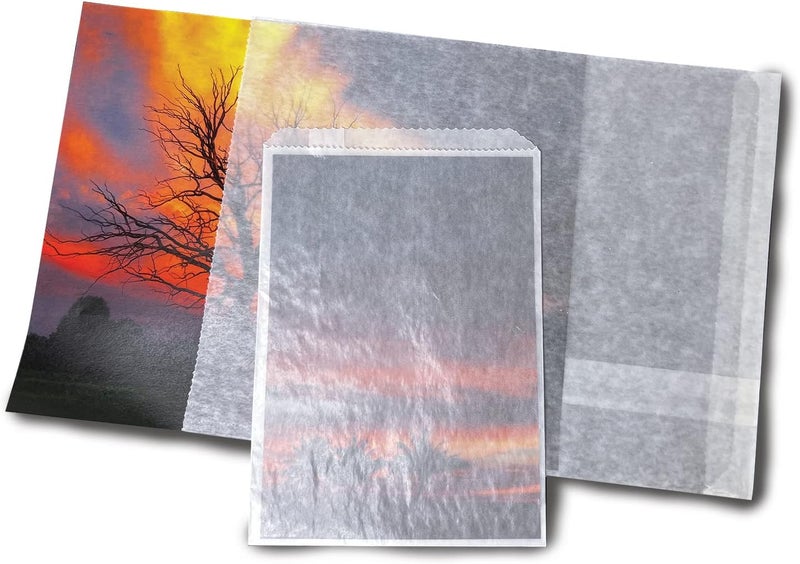 Lineco , Glassine Envelopes 4.25''x5.25'', Preserve Photos, Prints, Negatives. Store Stamps, Coins, Scrapbooking, Storage (Pack of 100) - Image 4