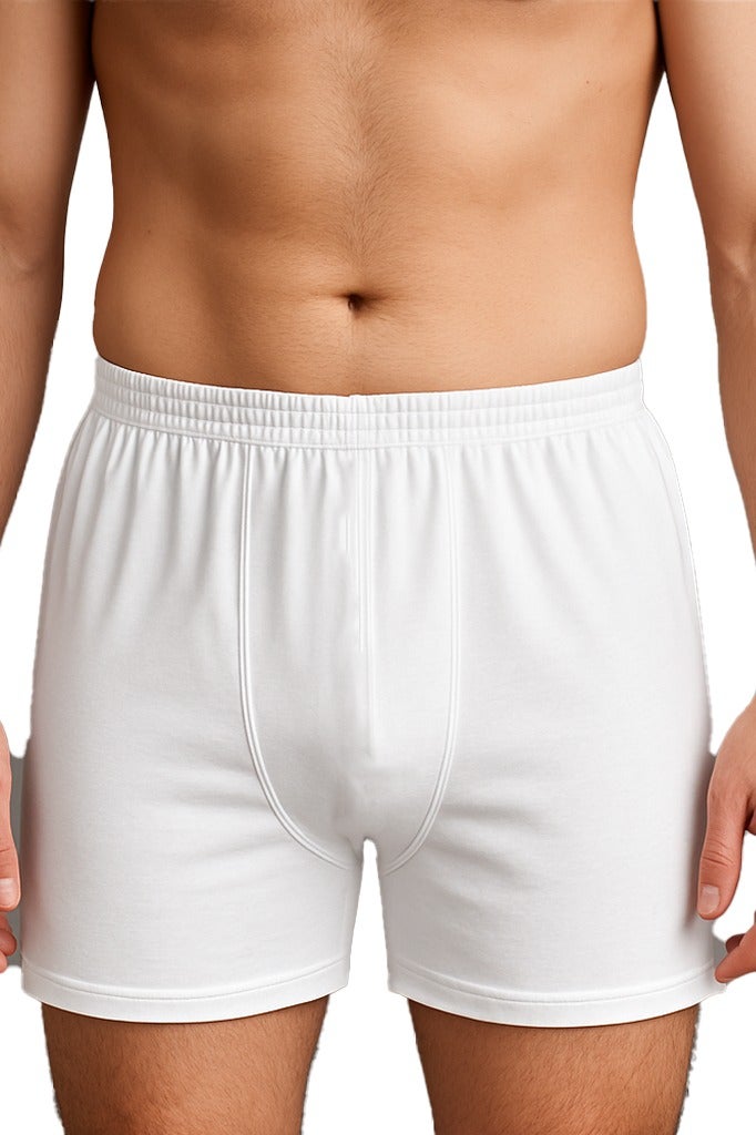 Caesar Men's white cotton underwear shorts - Image 1