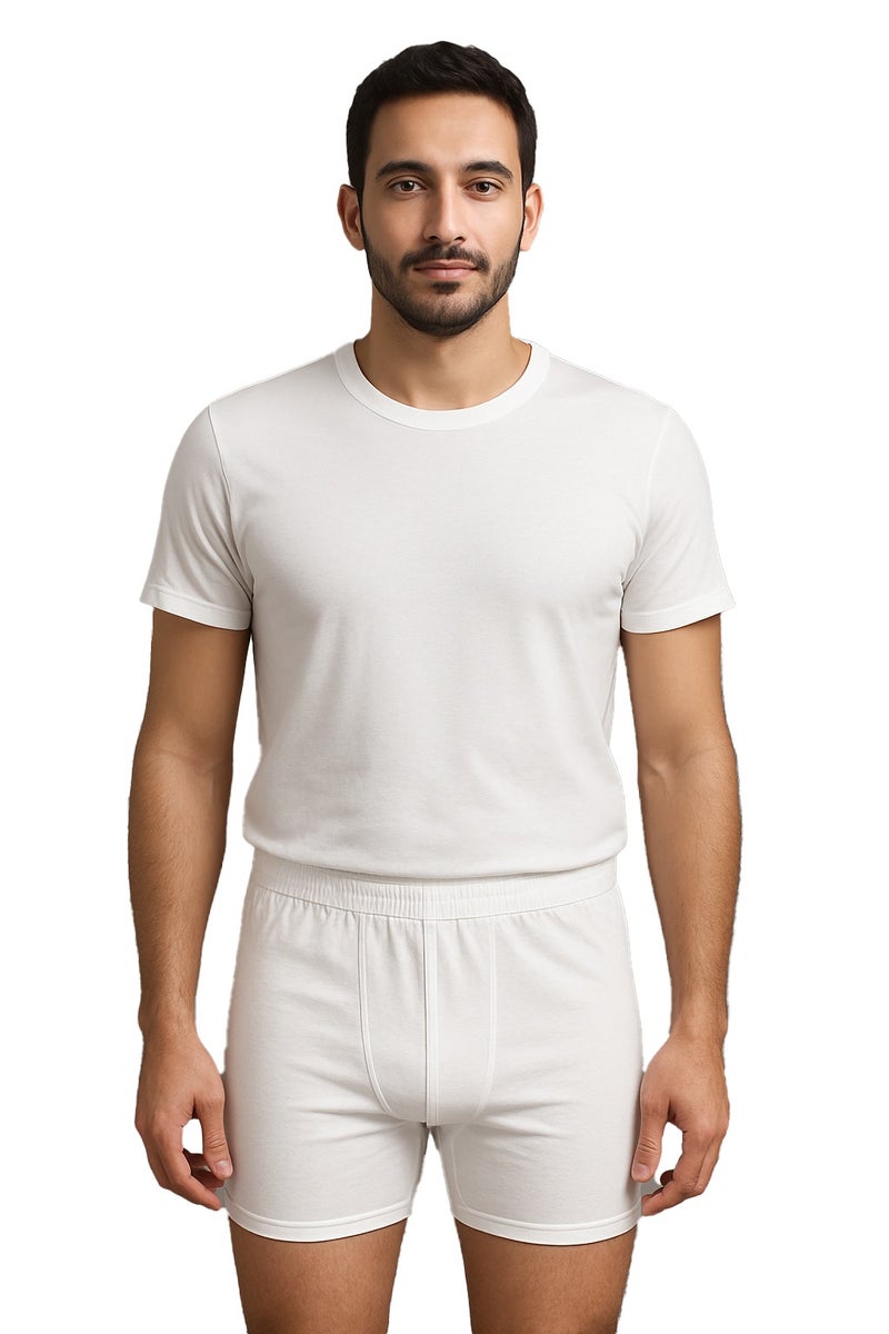 Caesar Men's white cotton underwear shorts - Image 3