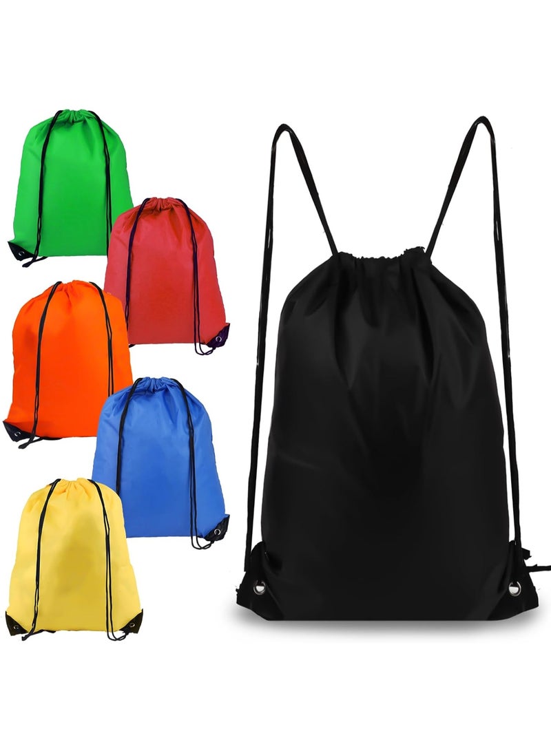 Drawstring Backpack Bag – Lightweight Gym Sackpack for Sports, Travel, Swimming, and Beach | Durable Draw String Gym Bags for Men & Women | Waterproof Sport Cinch Bag, Multicolor - Image 1