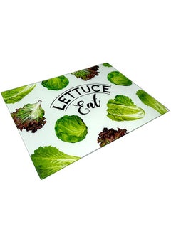 YOLO Universal Non scratch Glass Kitchen Board ,Stain and Heat Resistant, Ideal for slicing, pasty and tabletop- 36 X 26 cm  - Image 2