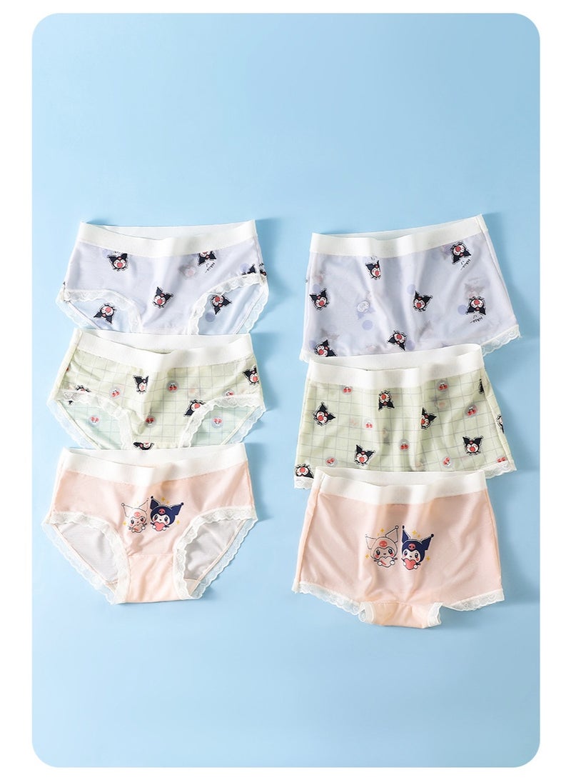 KUYING New Comfortable Skin friendly Breathable Underwear Set 0f 6