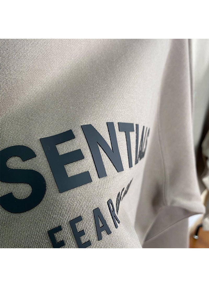 Generic - 2021 SS Half-Zip Fleece Hoodie FOG Essentials Streetwear Taupe - Image 1