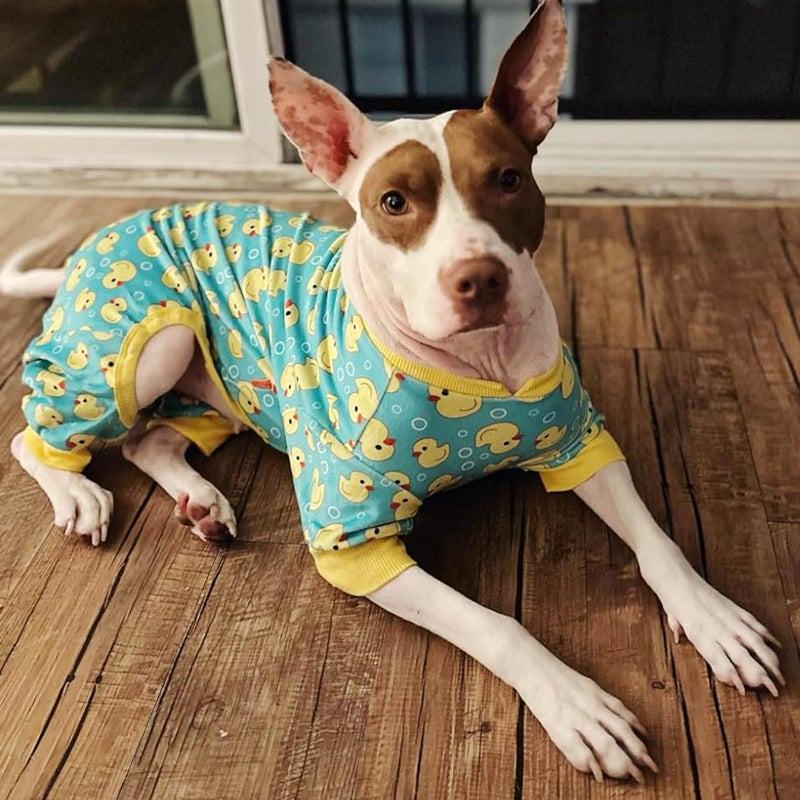 KYEESE Easter Dog Pajamas, Soft Dog Pajamas for Medium Large Dogs Girl, Stretchy Dogs Pjs Velvet Pet Jumpsuit with Eggs & Bunny Pattern, Comfy Lightweight Pet Outfit, Pink, 2XL - Image 2