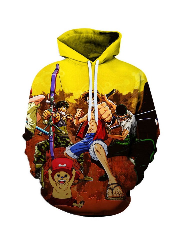 KUYING New One Piece Casual Loose Hooded Sweatshirt  - Image 1