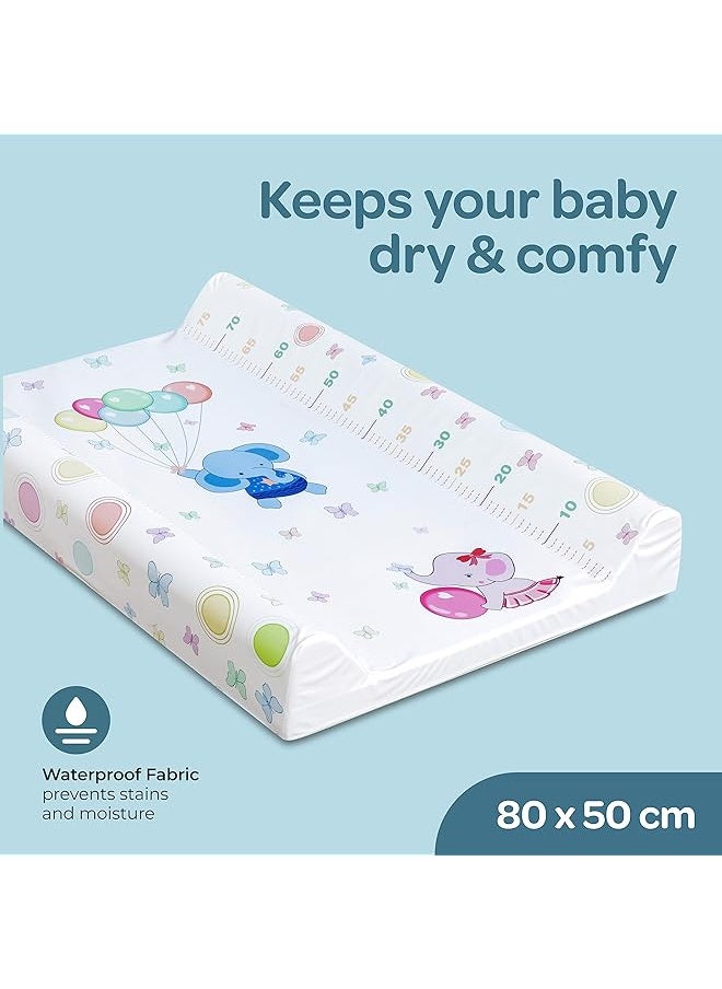 erorex Contoured Foam Waterproof Diaper Changing Pad For Newborn Infant Comfortable And Easy To Clean Fits  - Image 2