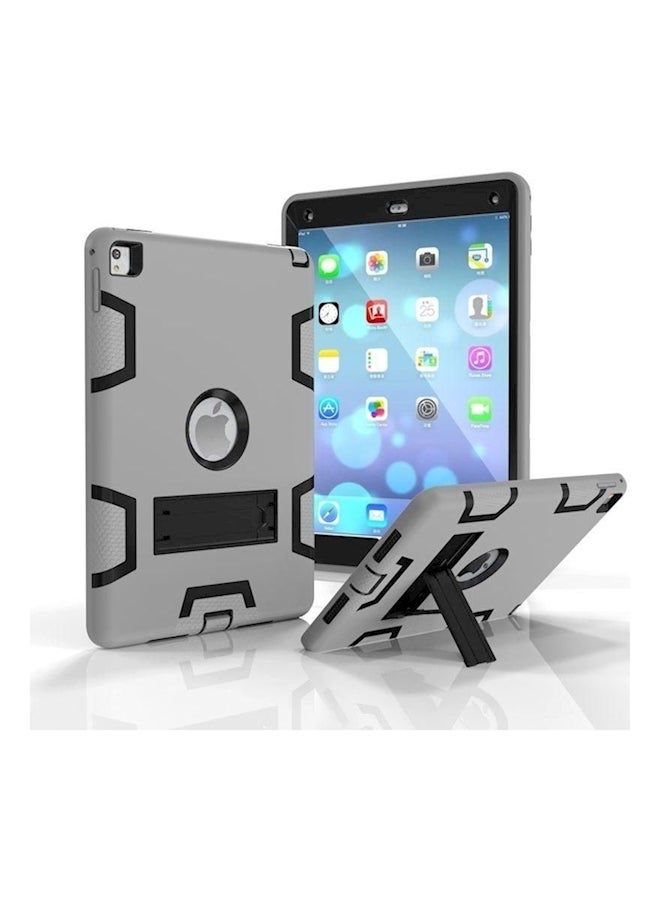 NIBEMINENT Defender Hybrid Case Cover With Kickstand For Apple iPad Pro 9.7-Inch Grey/Black  - Image 1