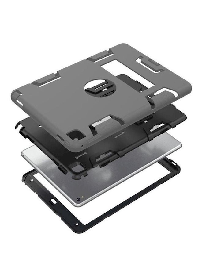 NIBEMINENT Defender Hybrid Case Cover With Kickstand For Apple iPad Pro 9.7-Inch Grey/Black  - Image 4