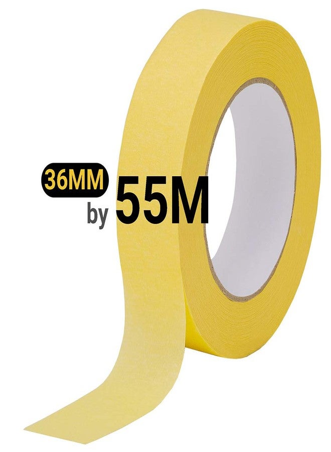 Lichamp 10-Pack Automotive Refinish Masking Tape Yellow 36mm x 55m, Cars Vehicles Auto Body Paint Tape, Automotive Painters Tapes Bulk Set 1.4-inch x 180-foot x 10 Rolls (600 Total Yards) - Image 5