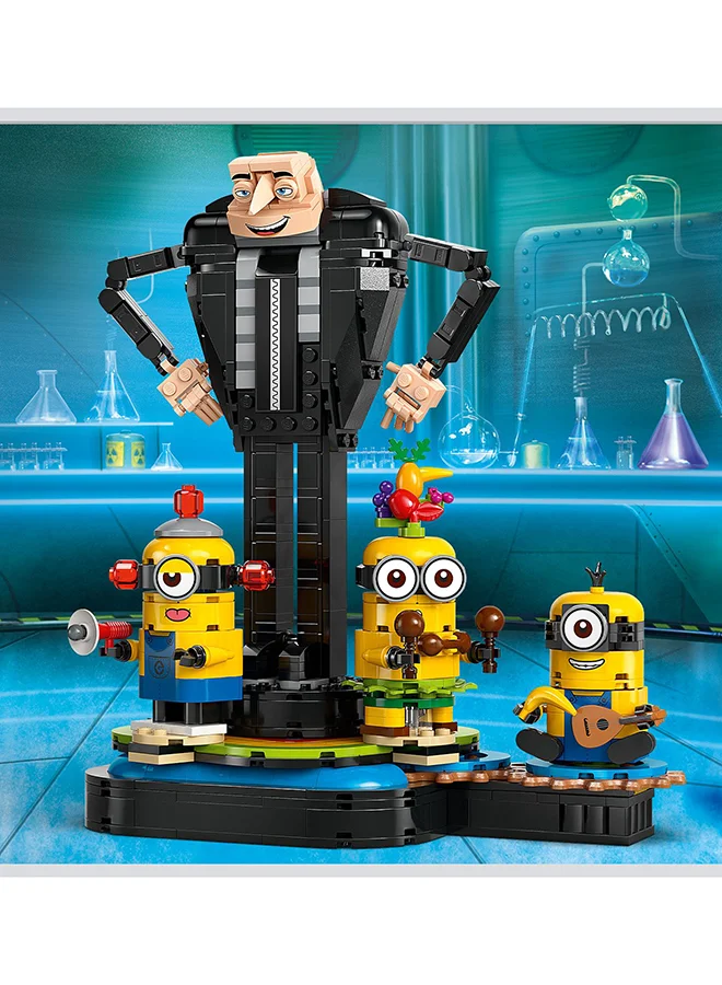LEGO Despicable Me Brick-Built Gru and Minions 75582 (839) Pieces