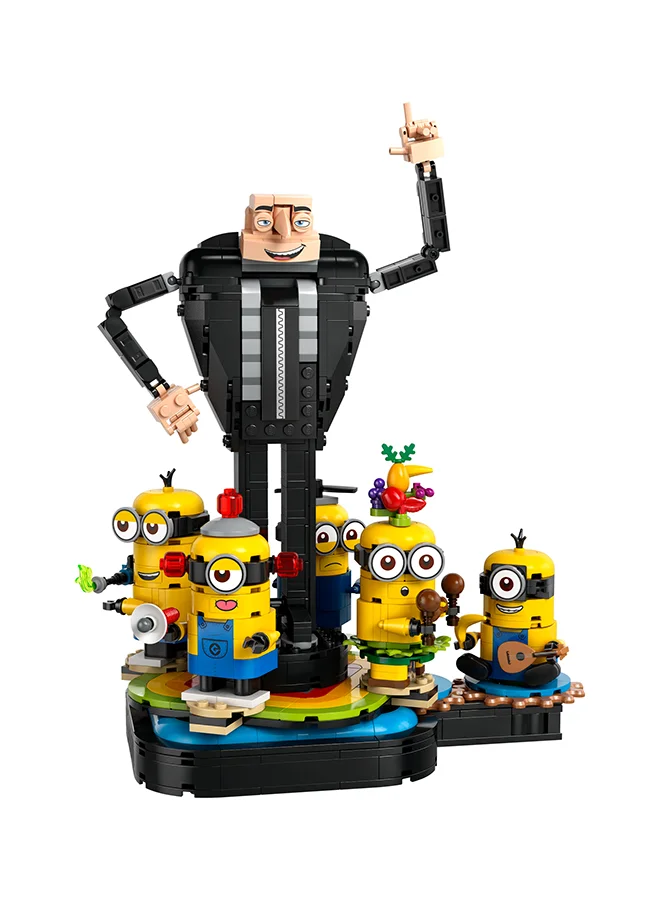 LEGO Despicable Me Brick-Built Gru and Minions 75582 (839) Pieces