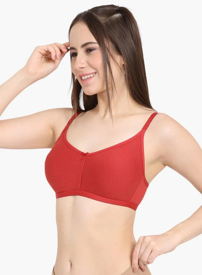 zivame Zivame Non-Padded Bra with Hook and Eye Closure