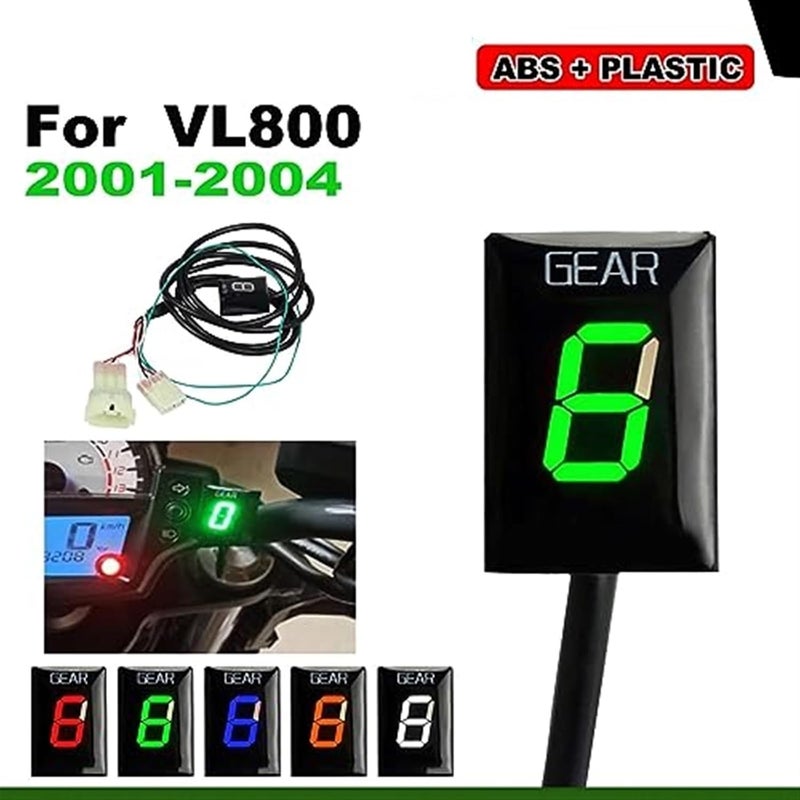 Wivplex 1-6 Gear Indicator for VL800 Motorcycles - Image 4