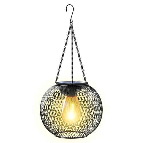 KagoLing Solar Lantern Outdoor Waterproof, KagoLing Upgraded Hanging Solar Lights Outdoor Garden Decorations Decorative Lighting Solar Powered Waterproof Tree Lantern for Garden Yard Patio Pathway - Image 1