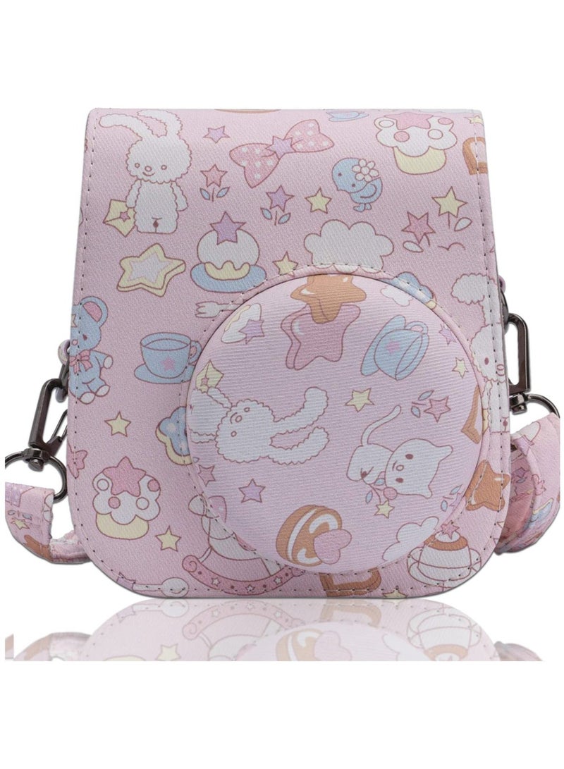 Captaintech Case for Fujifilm Instax Mini 11 / 9 / 8 Instant Film Cameras with Accessory Pocket and Detachable/Adjustable Shoulder Strap - Image 1