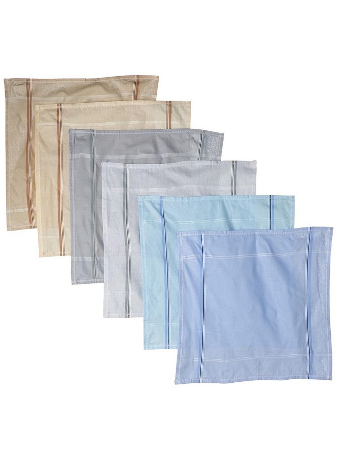 Kuber Industries Premium Collection Cotton Handkerchief for Men Pack of 6 (Multicolour) - Image 1